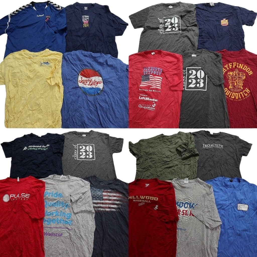 古着卸 まとめ売り カラー Tシャツ 19枚セット ( メンズ 2XL/3XL/4XL