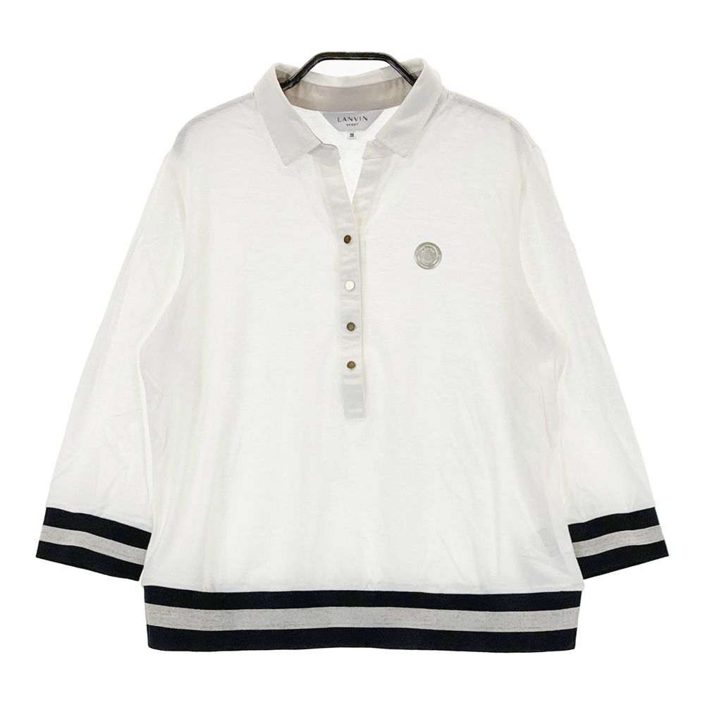 LANVIN SPORT ポロシャツ サイズ38 ホワイト LANVIN ポロシャツ ホワイト サイズ38 メンズ 美品 - メルカリ