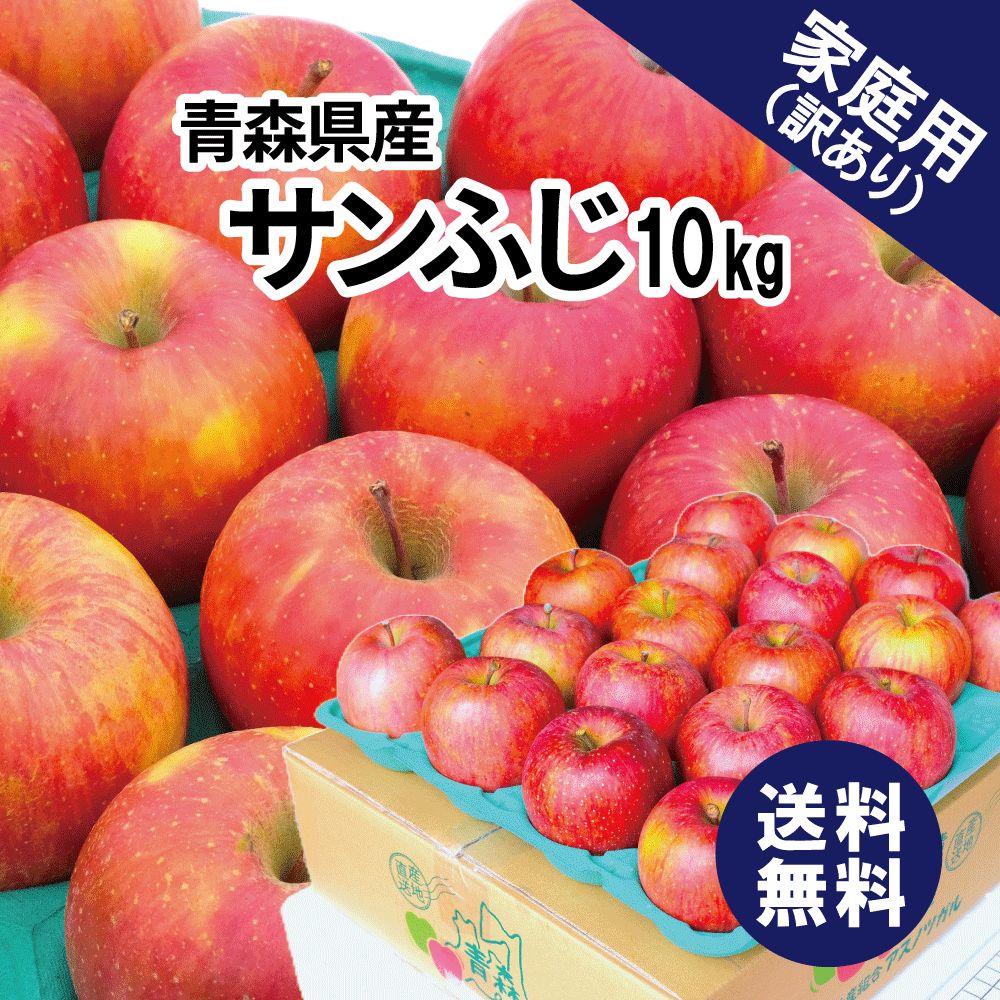 青森県産 サンふじ 訳あり 10kg 10キロ 産地直送 青森 りんご 家庭用 青森県産 サンふじ 訳あり 10kg 10キロ 産地直送 青森 りんご 家庭用