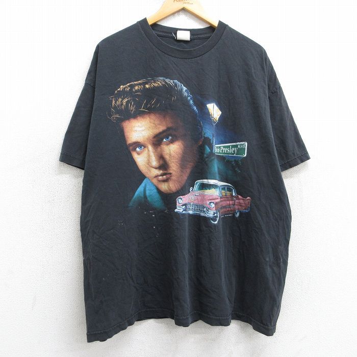 90s ビンテージ ビッグサイズ エルビスプレスリー ロックTシャツ 