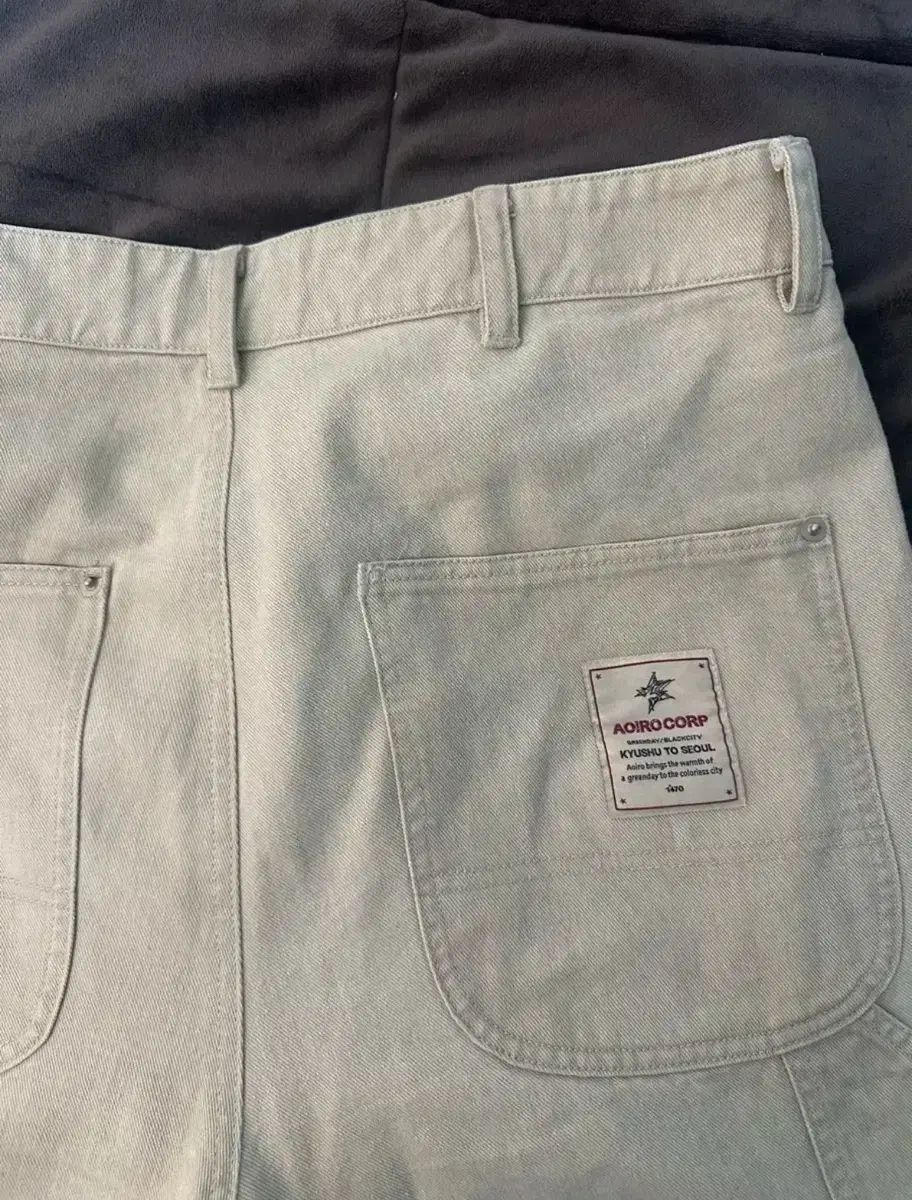 1 葵イロ カーティッド ダブルニー パンツ ライト セージ