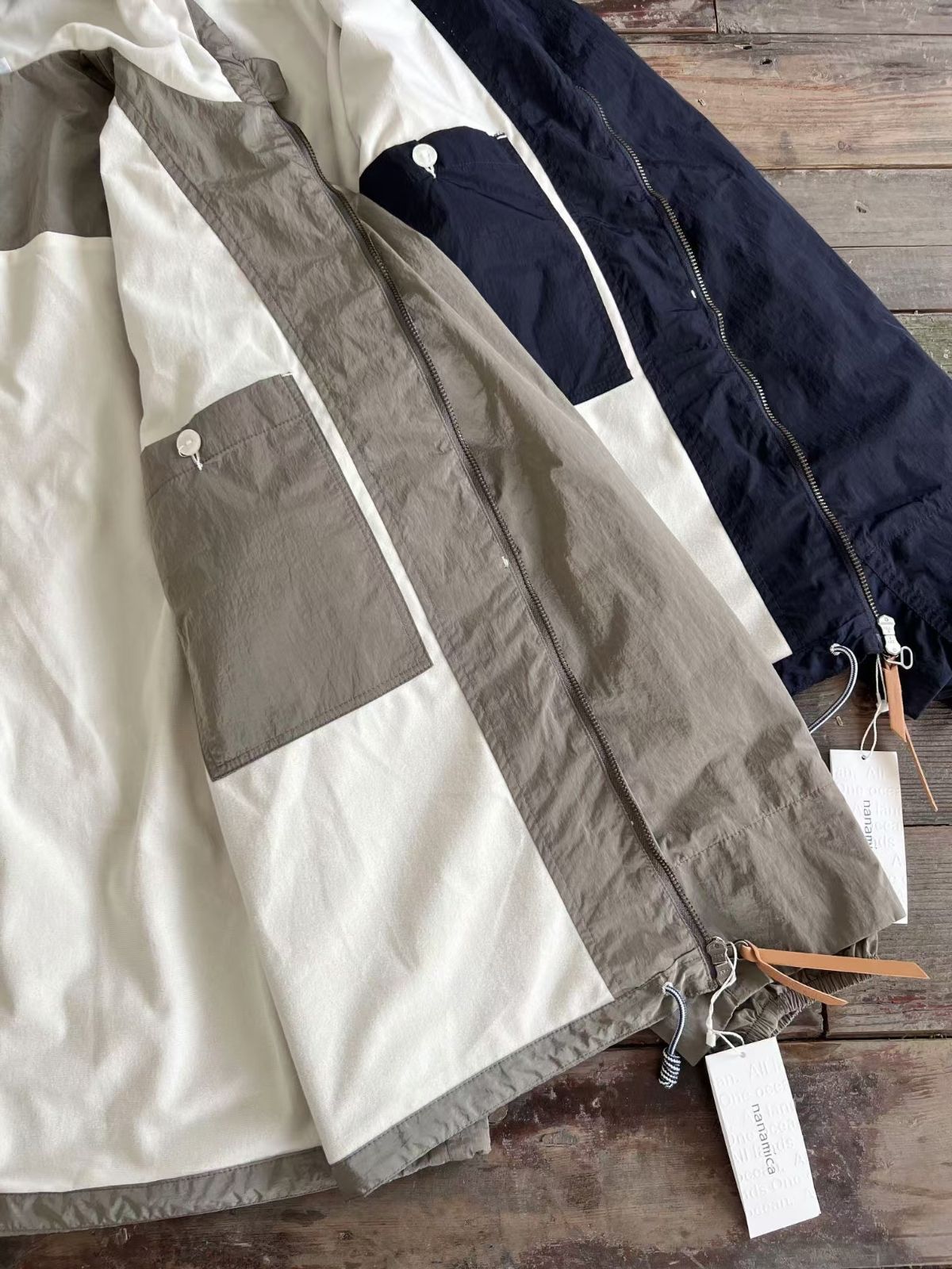 新品、未使用 nanamica ZipUp Wind Parka ジップアップウィンドパーカー