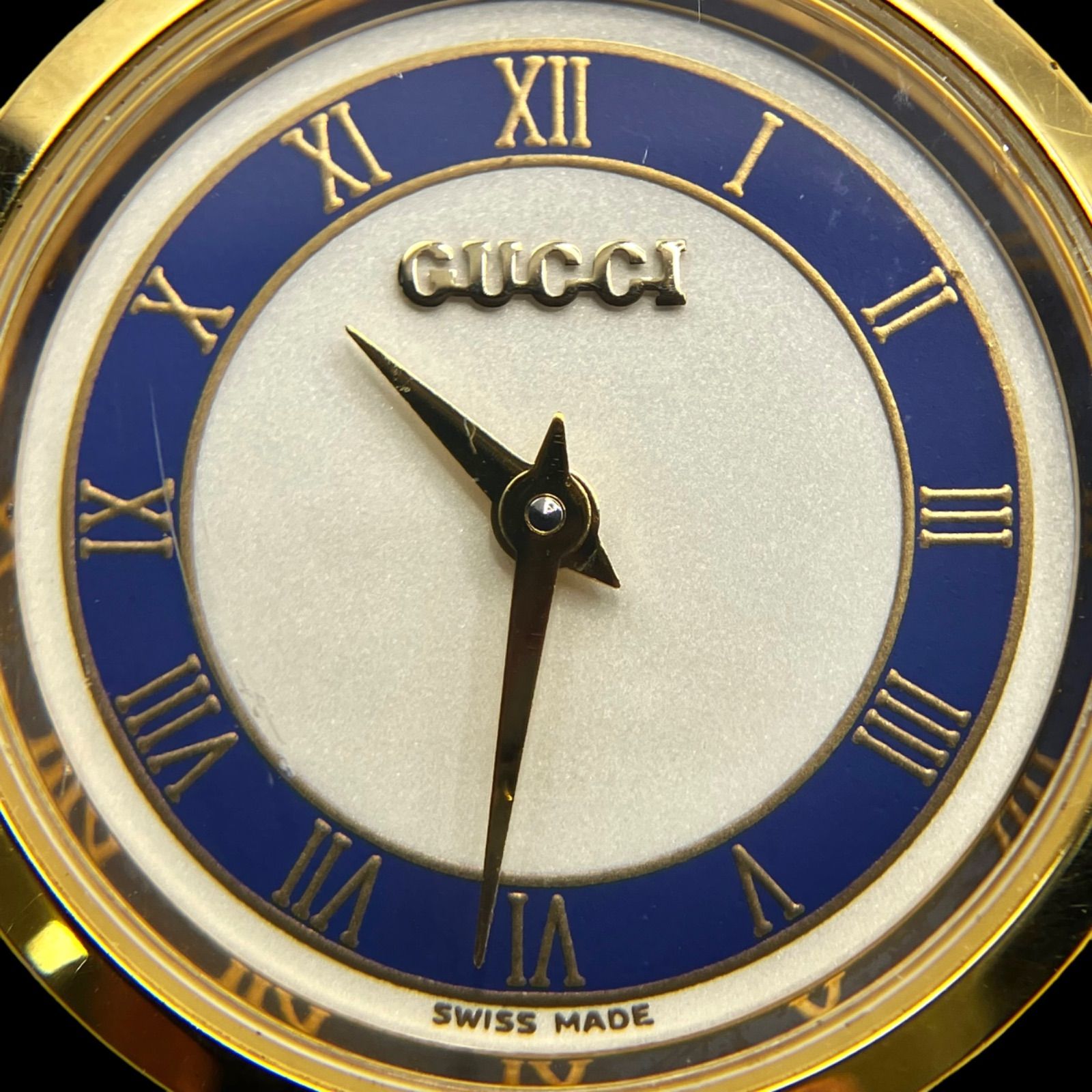 【美品】GUCCI グッチ シェリーライン ブルー オールド 腕時計 2336313160.JPG?1722657423