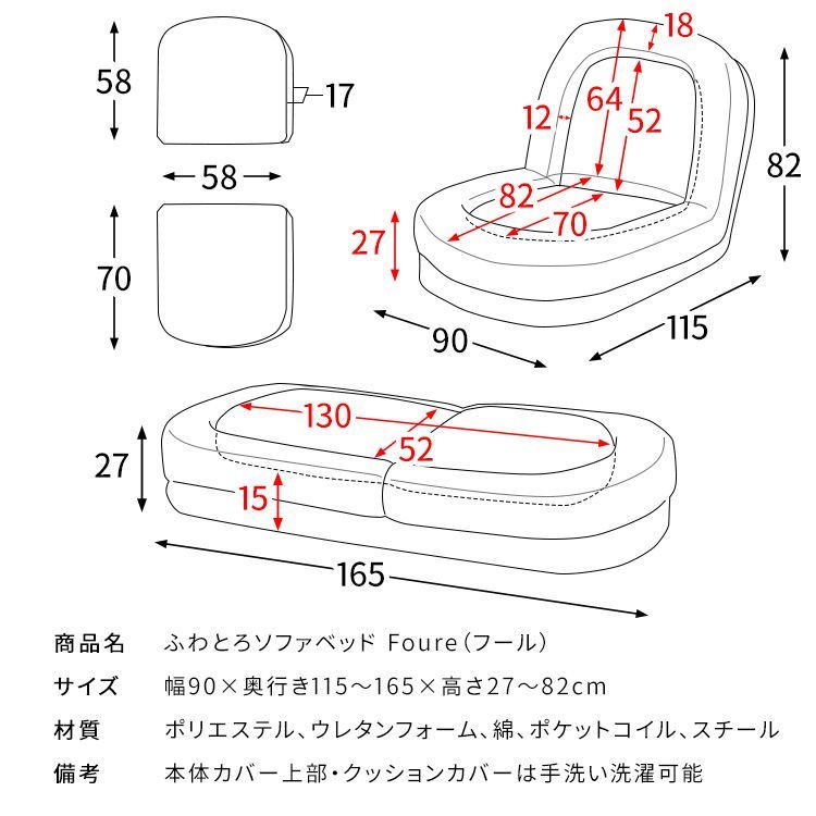 ふわとろソファベッド