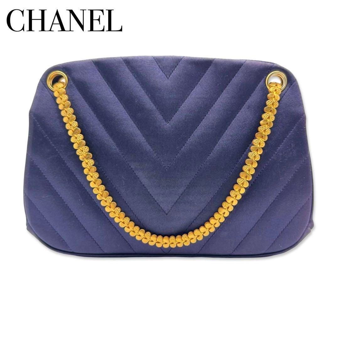 CHANEL シャネル ココマーク Vステッチ チェーン ハンドバッグ 