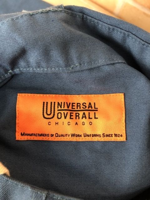 【中古】 UNIVERSAL OVERALL×overprint ユニバ―サールオーバーオール アノラックパーカー　ブルー L 111403404