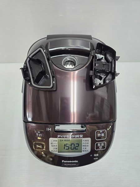 品 パナソニック Panasonic IH方式 炊飯器 5.5合炊き ダイヤモンド胴釜 SR-HVD1010 製 ブラウン ○YR-19353○