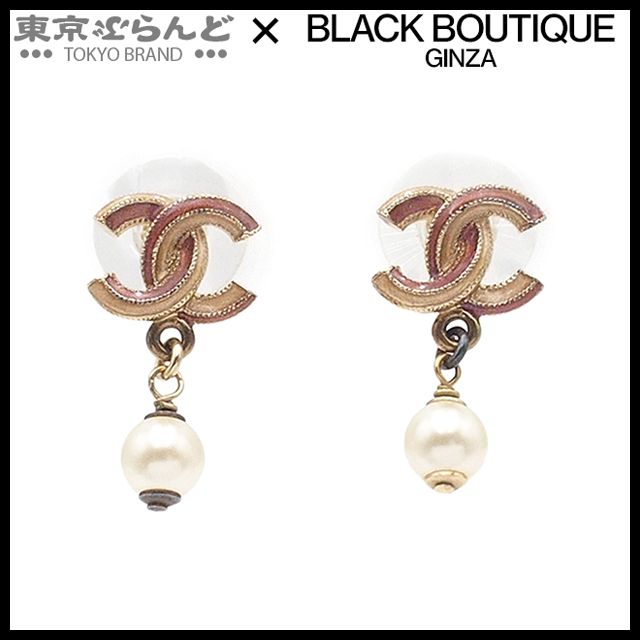 【美品】　シャネル　ゴールド　ピアス　パール CHANEL ゴールド パール付きピアス