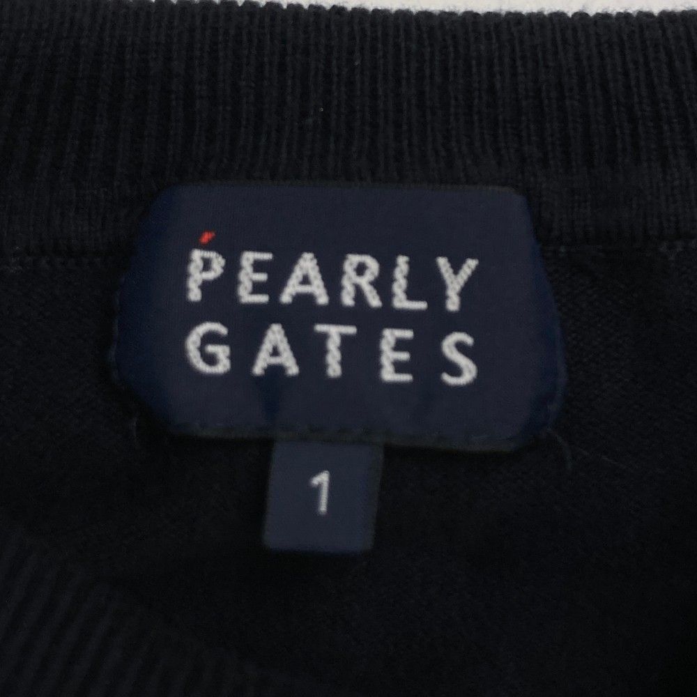 サイズ：1 PEARLY GATES パーリーゲイツ  タートルネック 長袖ニットセーター  ブラック系 [240101415368] ゴルフウェア レディース ストスト サイズ：1 PEARLY GATES パーリーゲイツ タートルネック 長袖