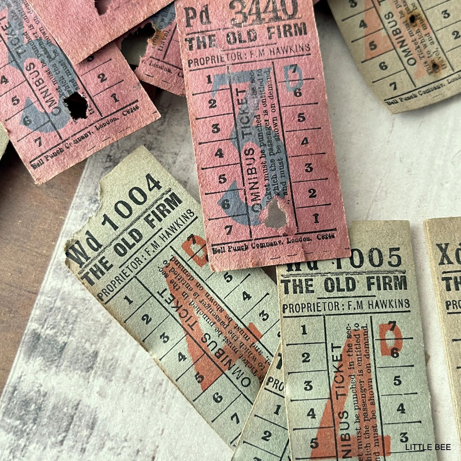 001・R-1748 イギリスバスチケット British Bus Tickets 50枚