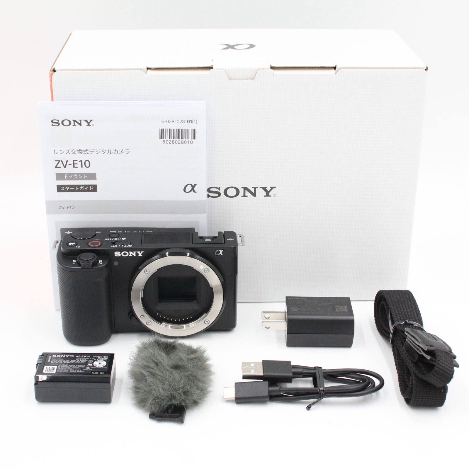 ショット数176回、元箱（レンズキット用）付き。★新品級★ SONY ソニー VLOGCAM ZV-E10 ボディ ブラック