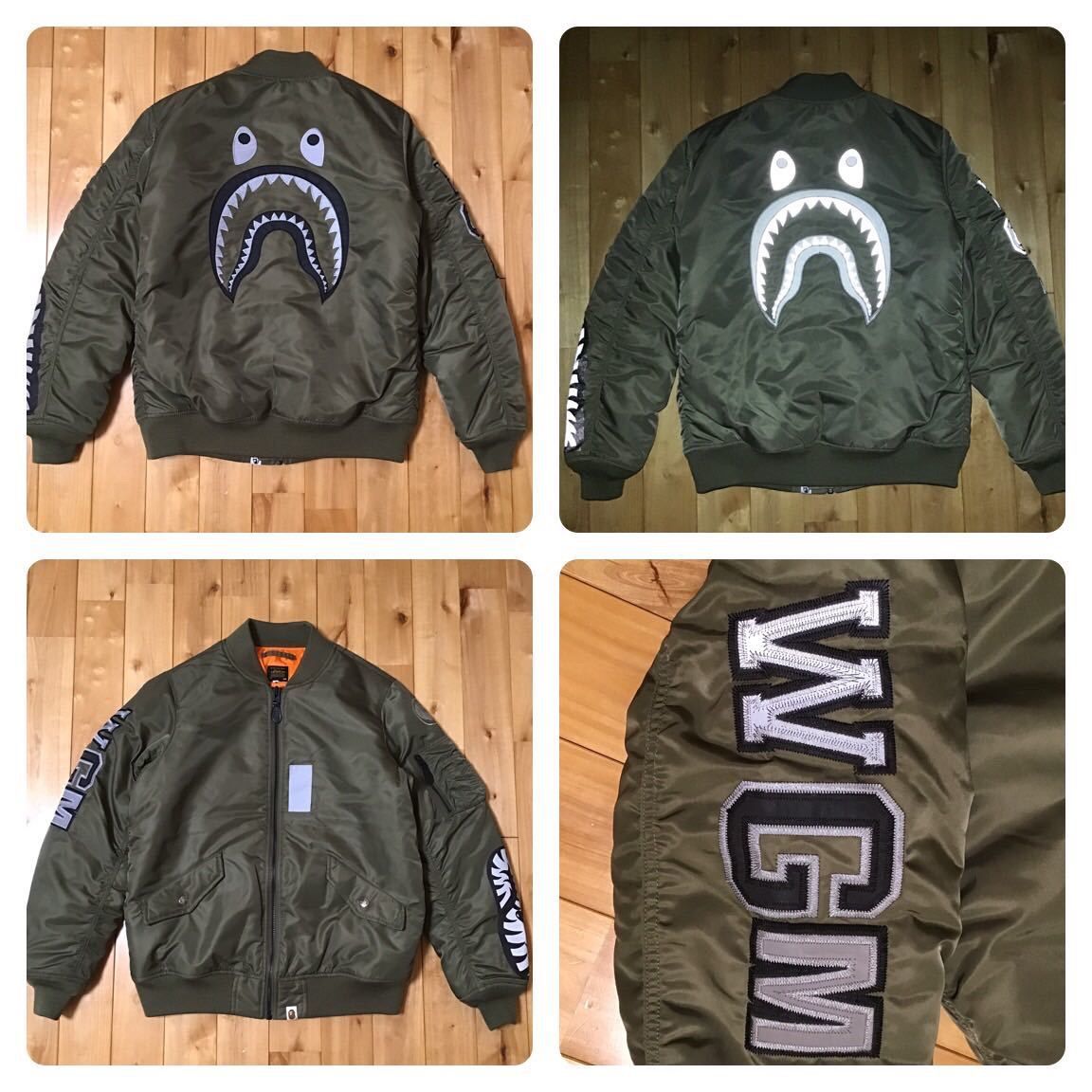 期間限定]A BATHING APE SHARK LOOSEFIT MA-1M 買い超特価 メンズ