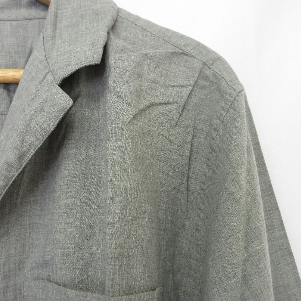 美品 MARGARET HOWELL 長袖シャツ S グレー MARGARET HOWELL(マーガレットハウエル) 長袖シャツ579-4250006