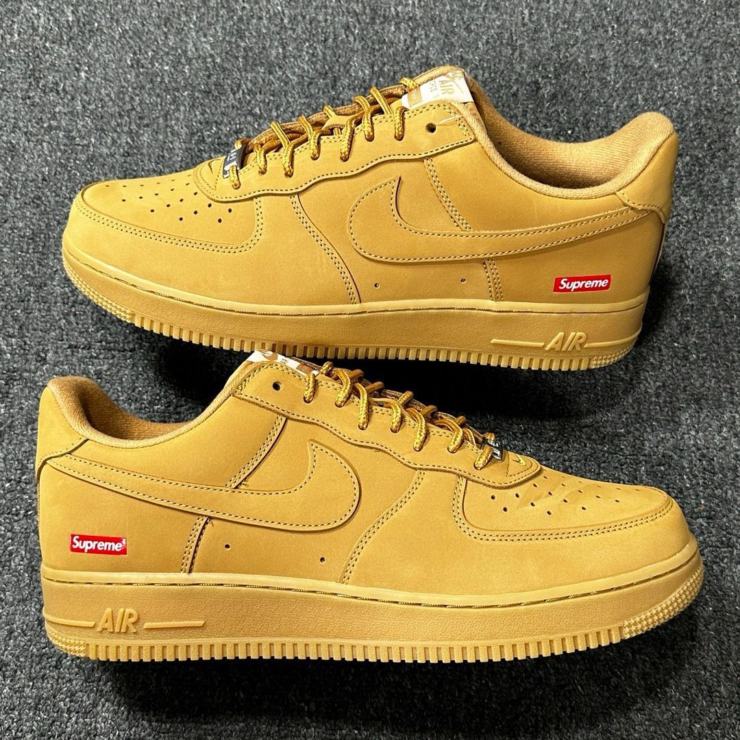 Supreme ×Nike Air Force 1 Low Flax Wheat 男女兼用大人気！