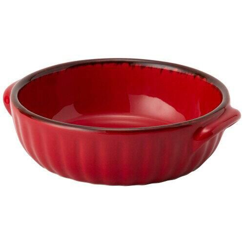 【新品・5営業日で発送】TAMAKI メーカー取寄 ギャザー ラウンドグラタン RD (T-783696)【入数:10】