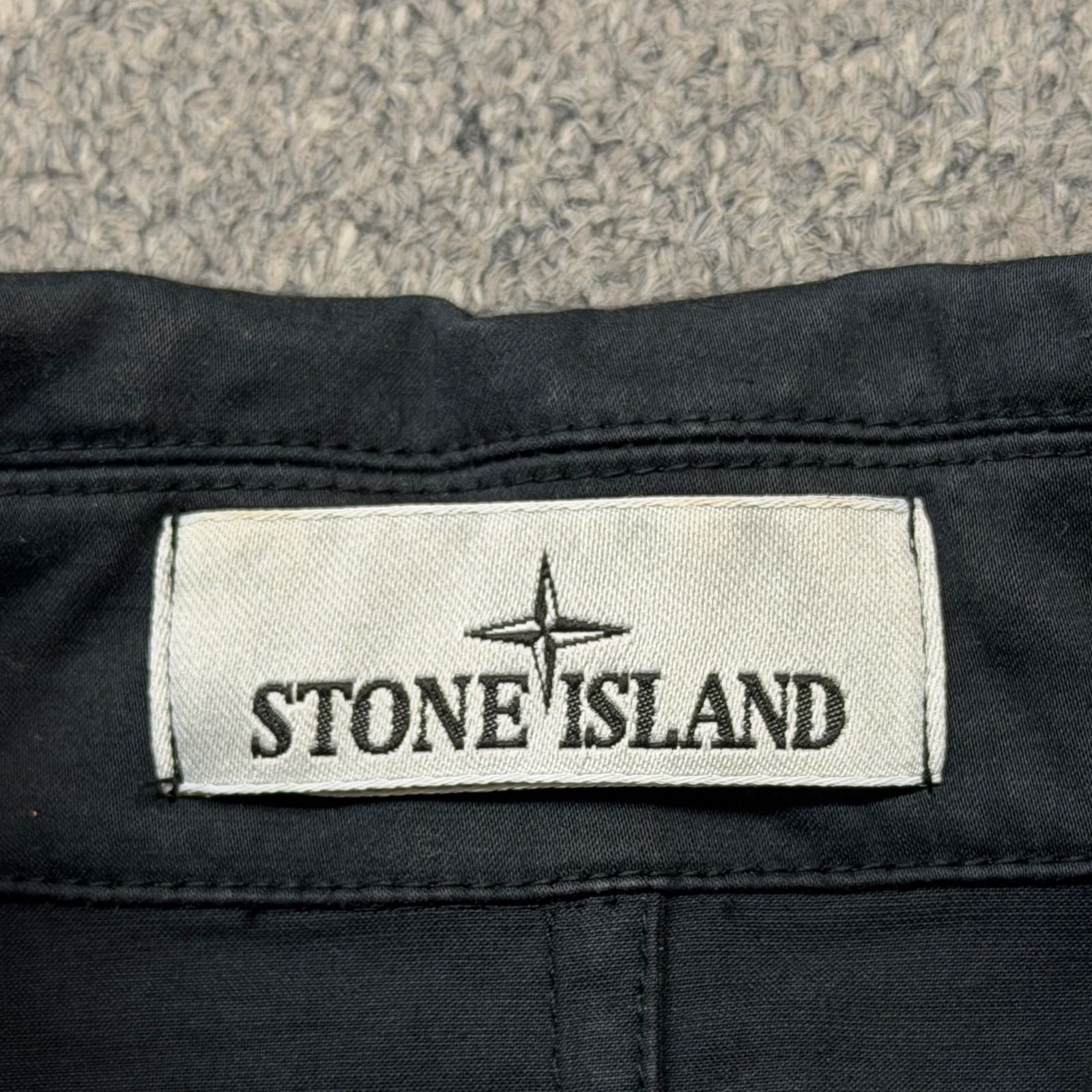 国内正規 STONE ISLAND 22AW garment dye stretch satin shirt 