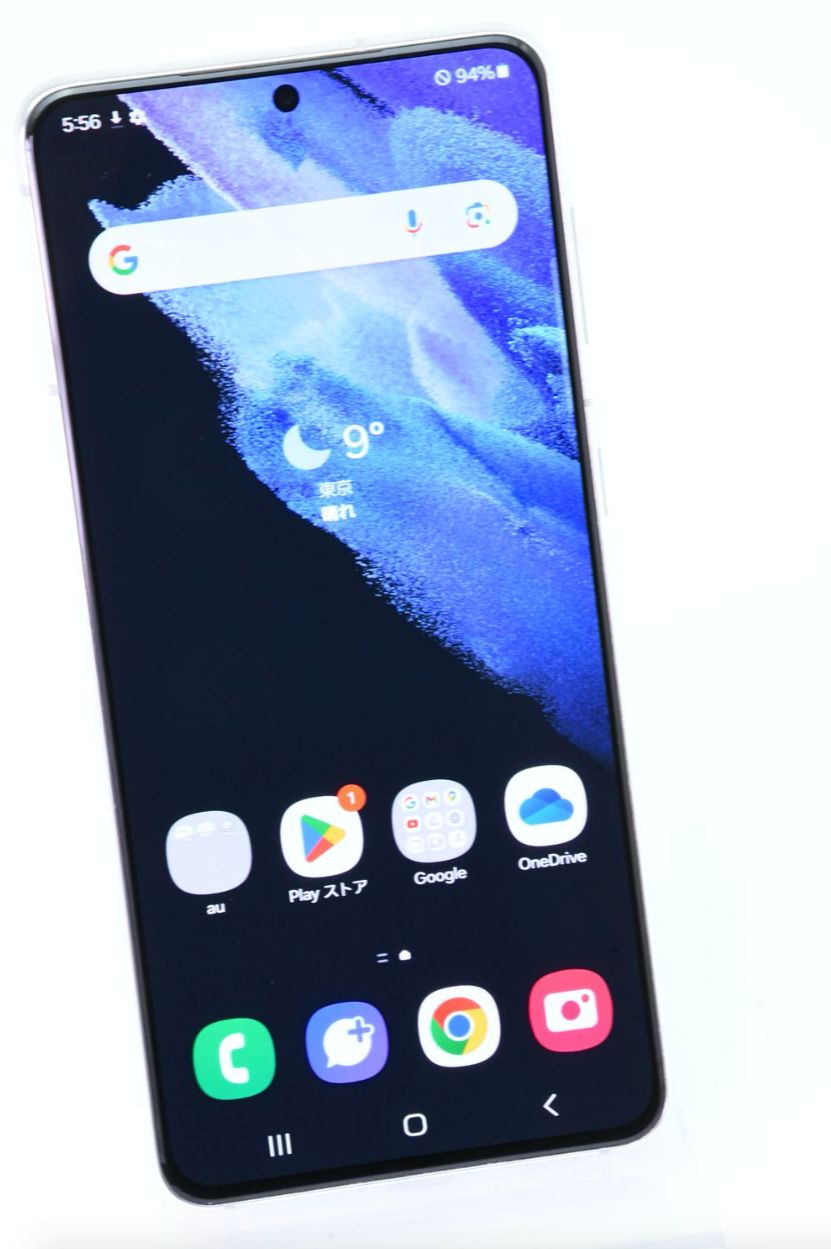 【美品】SIMフリー au Galaxy S21 5G SCG09 ファントムホワイト