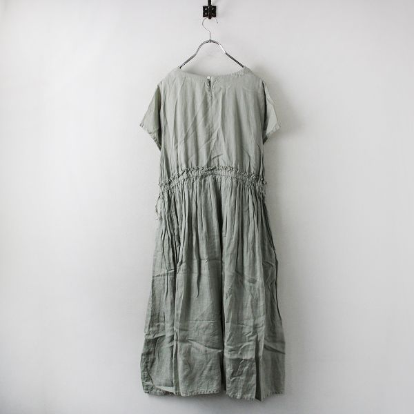 nest Robe ネストローブ 01192-1177 リネンフリルギャザードレス F