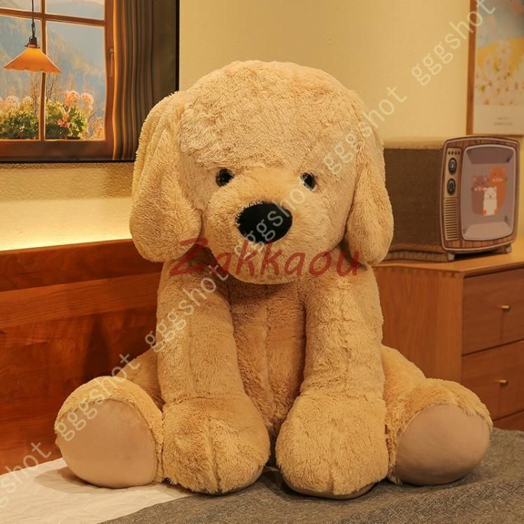ぬいぐるみ ラブラドール 犬抱き枕 リアル動物 ベッドルーム装飾 やわらかい クッション 低反発 寝かしつけ もこもこ キャラクター 大きい 誕生日 プレゼント