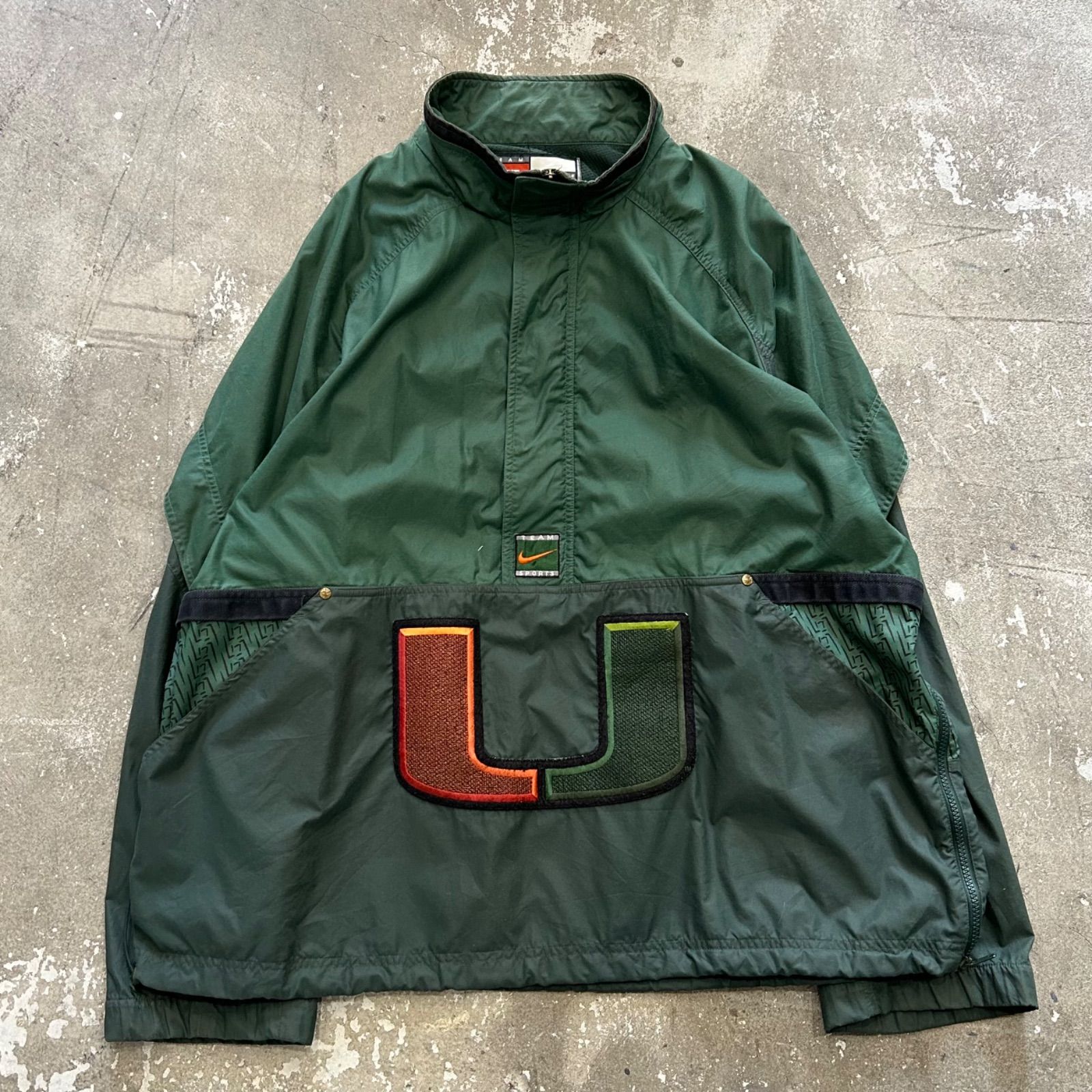 NIKE ナイキ ナイロンジャケット ハーフジップ 古着XL