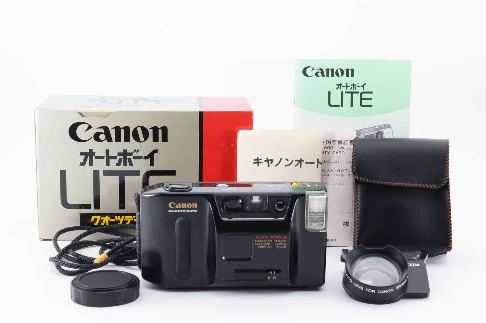 新品級 Canon Autoboy LITE クオーツデイト 元箱付 F066 - ゆしの