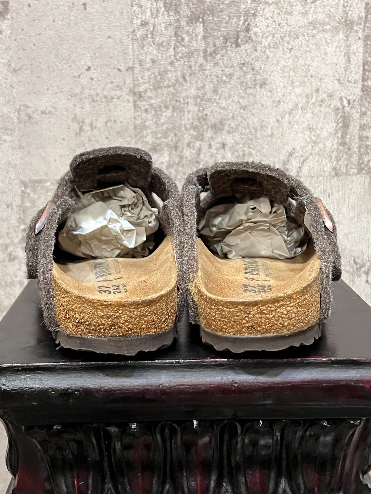  ドイツ製 ビルケンシュトック BOSTON フェルト 24 cm ナロー ココア ボストン サンダル ウール BIRKENSTOCK クロッグ サボ クロッグサンダル サンダル ミュール