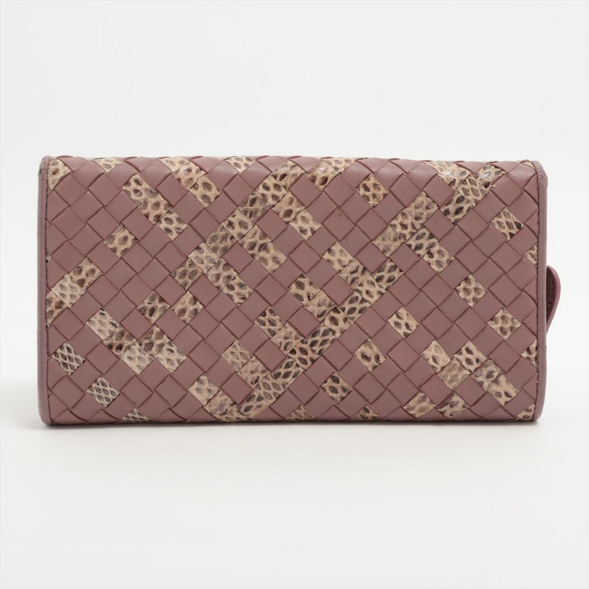 BOTTEGA VENETA ボッテガヴェネタ イントレチャート パイソン × レザー 