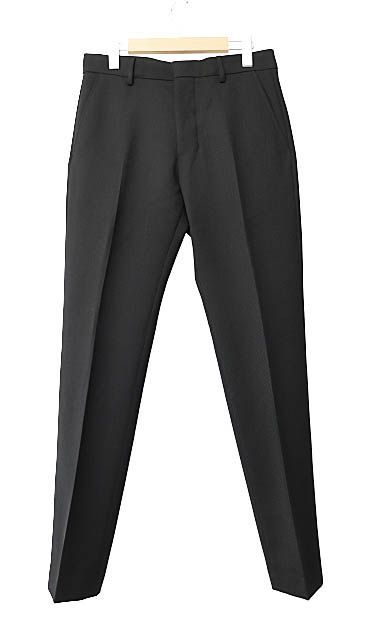 アミ アレクサンドル マテュッシ ami alexandre mattiussi Cigarette Fit Trouser シガレット フィット トラウザーズ スラックス パンツ 36 黒ブラック ブランド古着ベクトル AA 250916