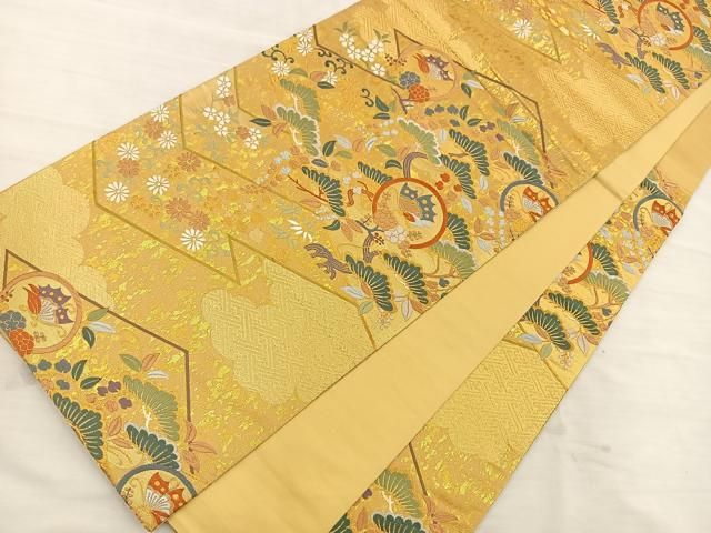 袋帯　綴れ織　蝶　金通し　華やか　着物　034a d 袋帯 綴れ織 蝶 金通し 華やか 着物 034a d