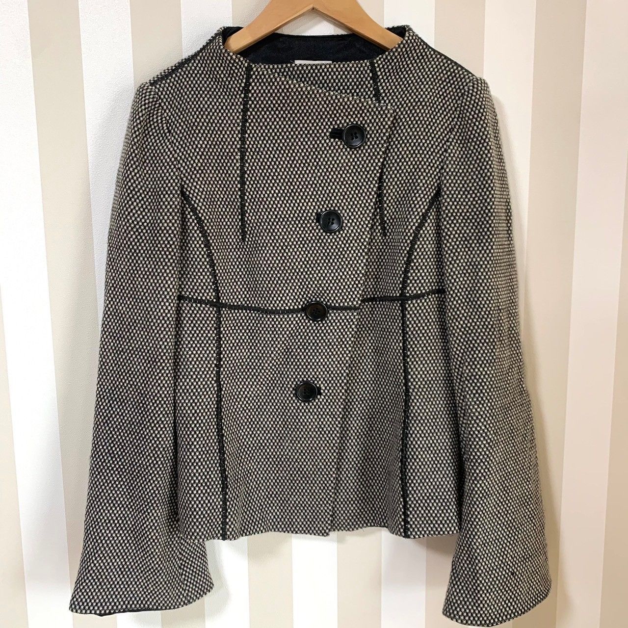 ARMANI　COLLEZIONI ノーカラー ジャケット Giorgio Armani ノーカラージャケット 40 ARMANI COLLEZIONI