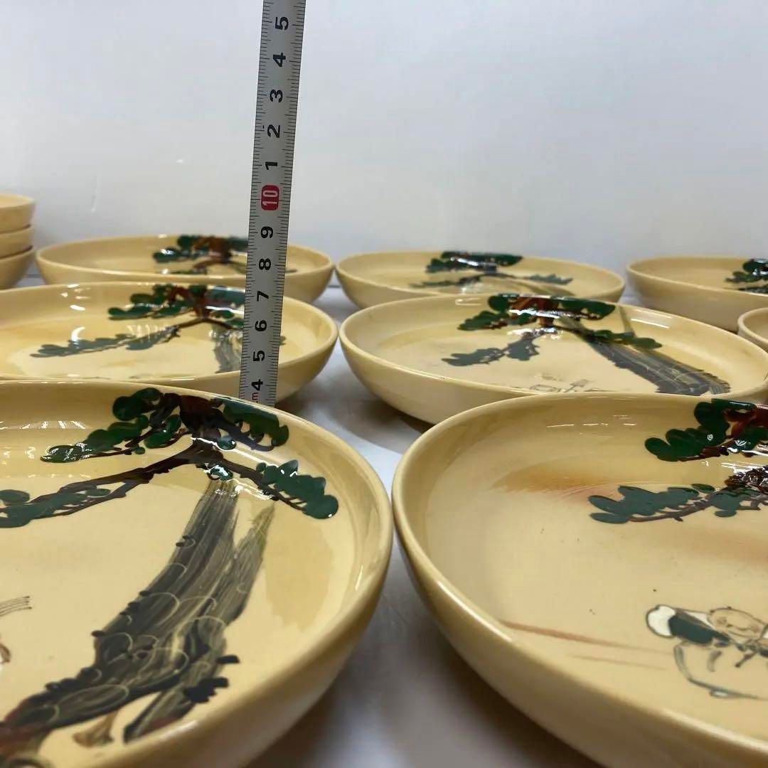 ・布志名焼　高砂図　皿　14枚　木箱付　トコト　東さ5-0827① 布志名焼 高砂図 皿 14枚 木箱付 トコト 東さ5-0827① - メルカリ