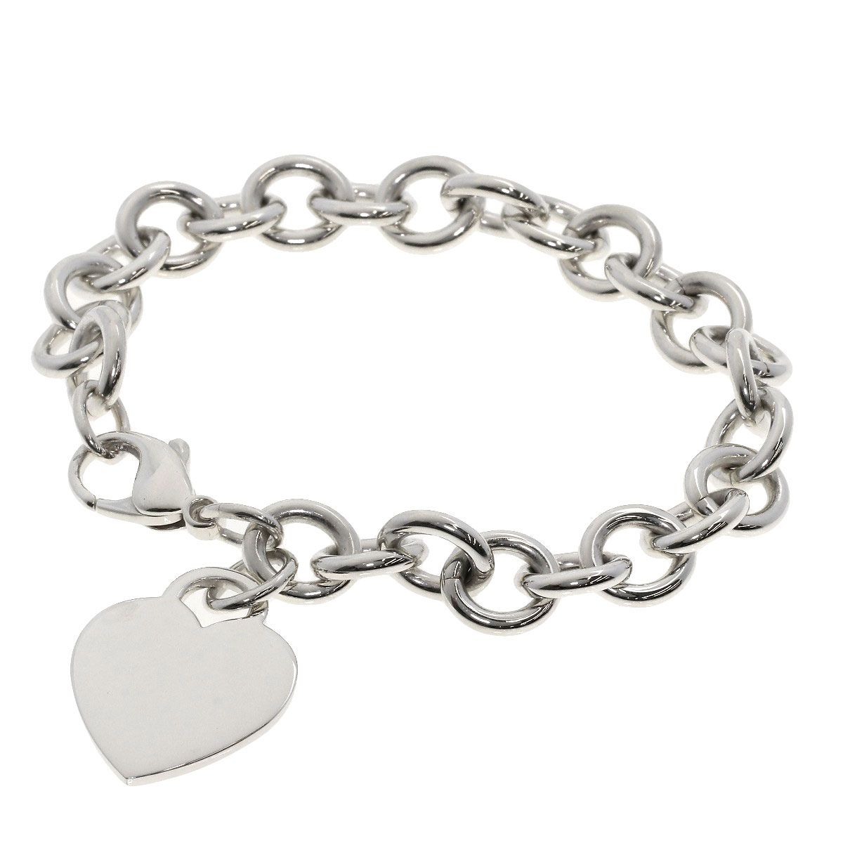 美品】19cmTiffany ティファニー ハートタグ ブレスレット SV