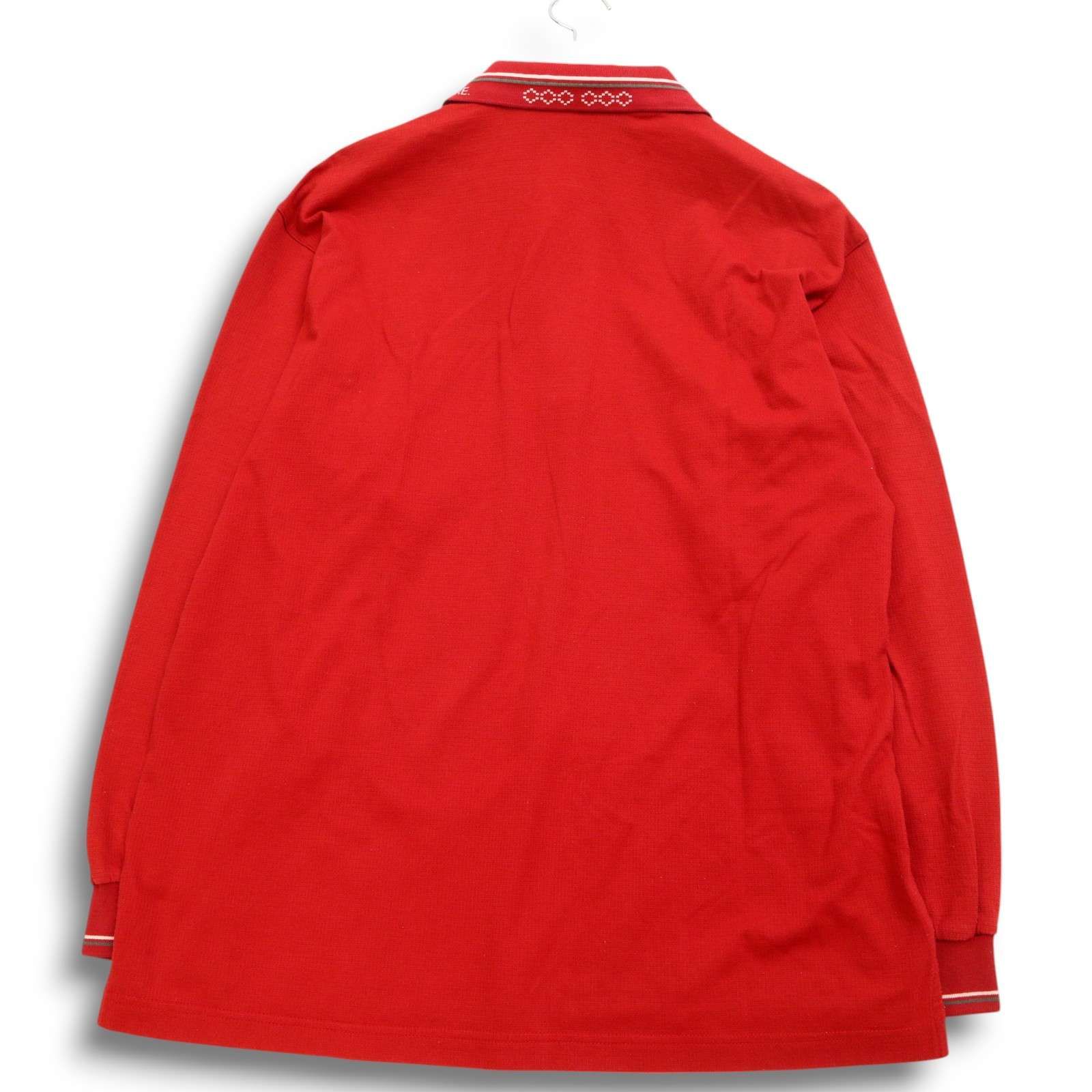 新品　adabat長袖ポロシャツ サイズ48 コットン100% 吸湿発熱】ロゴデザイン 長袖ポロシャツ（ポロシャツ） | adabat