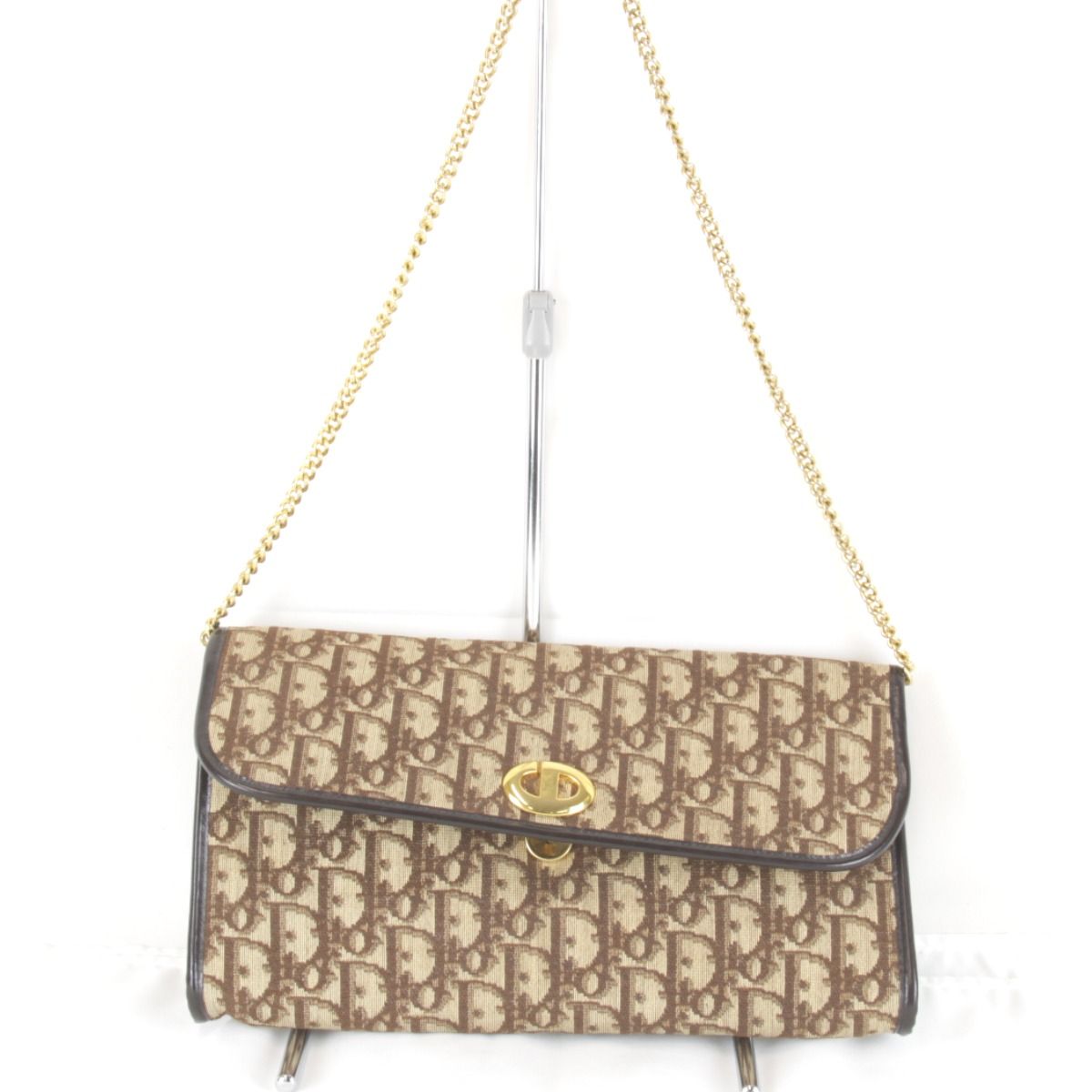 クリスチャンディオールChristianDiorゴールドチェーンショルダーバッグ Christian Dior 「Christian Dior」 チェーン ショルダーバッグ