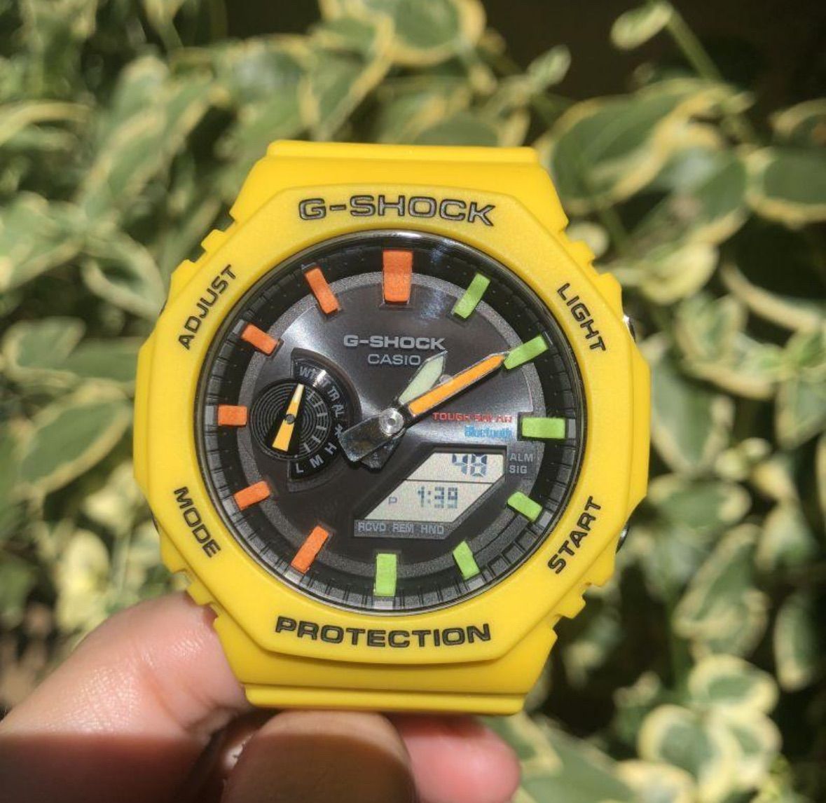 数量限定 G-shock GA-B2100C-9A カシオーク カスタマイズ 2色蛍光