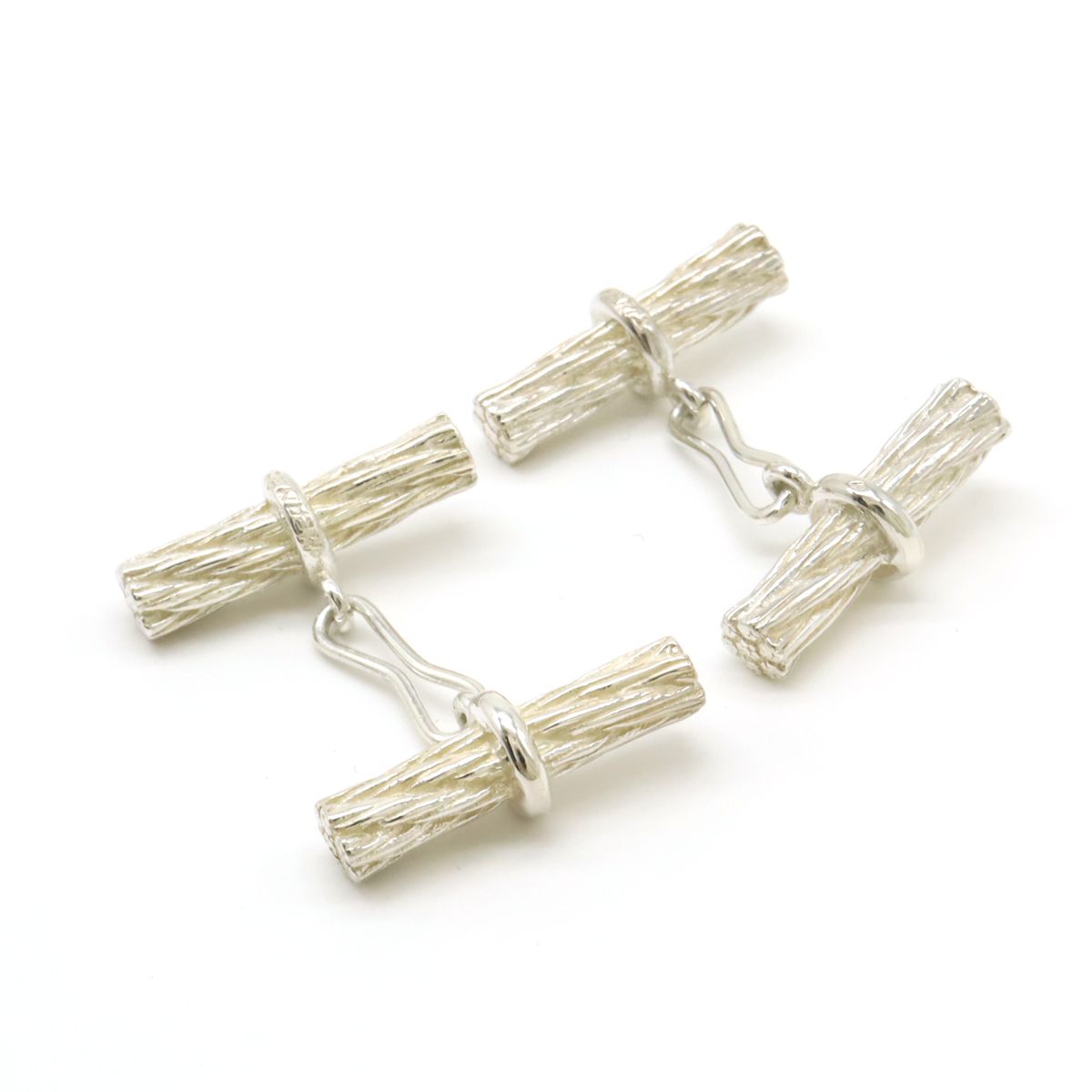 HERMÈS カフリンクス ツイストロープデザイン silver 925 HERMES エルメス カフス カフリンクス ヴィンテージ ツイスト