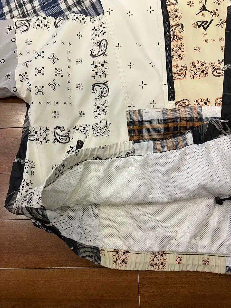 5000円以上送料無料。 ナイキ ジョーダン ウェスト ブリュ Why Not? パッチワーク アノラック XXL