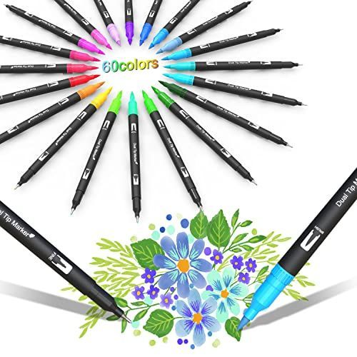 メルカリshops 即決価格 Ccfoud カラーペン 60色水彩カラー筆ペン イラストマーカー