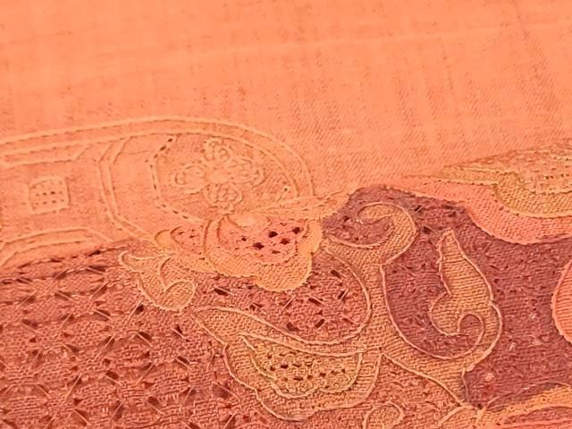 平和屋着物○中国三大刺繍 スワトウ刺繍 汕頭刺繍 総刺繍 太鼓柄