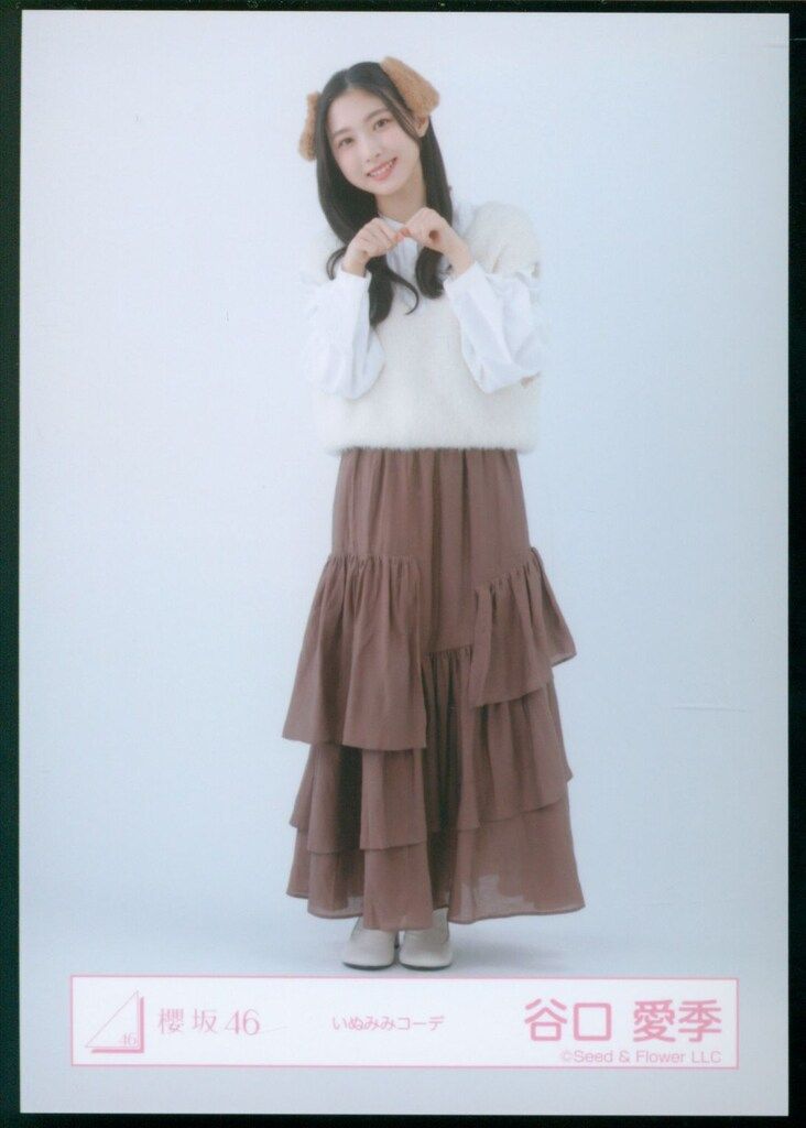 櫻坂46 谷口愛季　振袖　年末衣装　いぬみみコーデ　生写真　コンプ 谷口愛季櫻坂46 振袖年末衣装いぬみみ生写真12種コンプ
