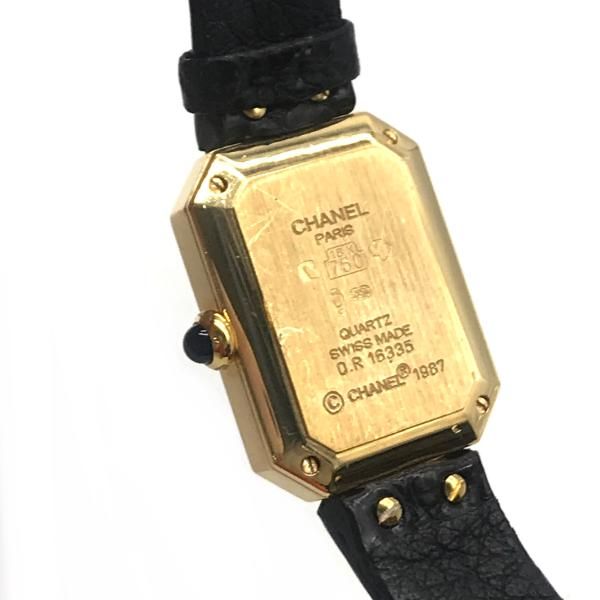 CHANEL シャネル プルミエール 18k 750 本クロコ 腕時計 M 正規ベルト ゴールド M9379 CHANEL シャネル プルミエール 18k 750 本クロコ 腕時計 M 正規ベルト