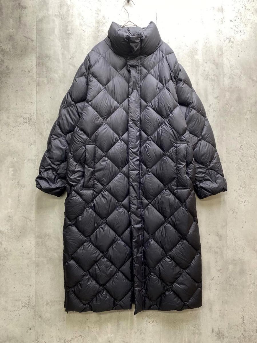 NOLLEY S ノーリーズ TAION キルティング ロングダウン コート 黒 ◆ ◎レディース