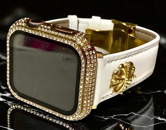 アップルウォッチバンド レザーベルト Apple Watch保護カバーケース ゴールド 38mm40mm41mm42mm44mm45mm46mm