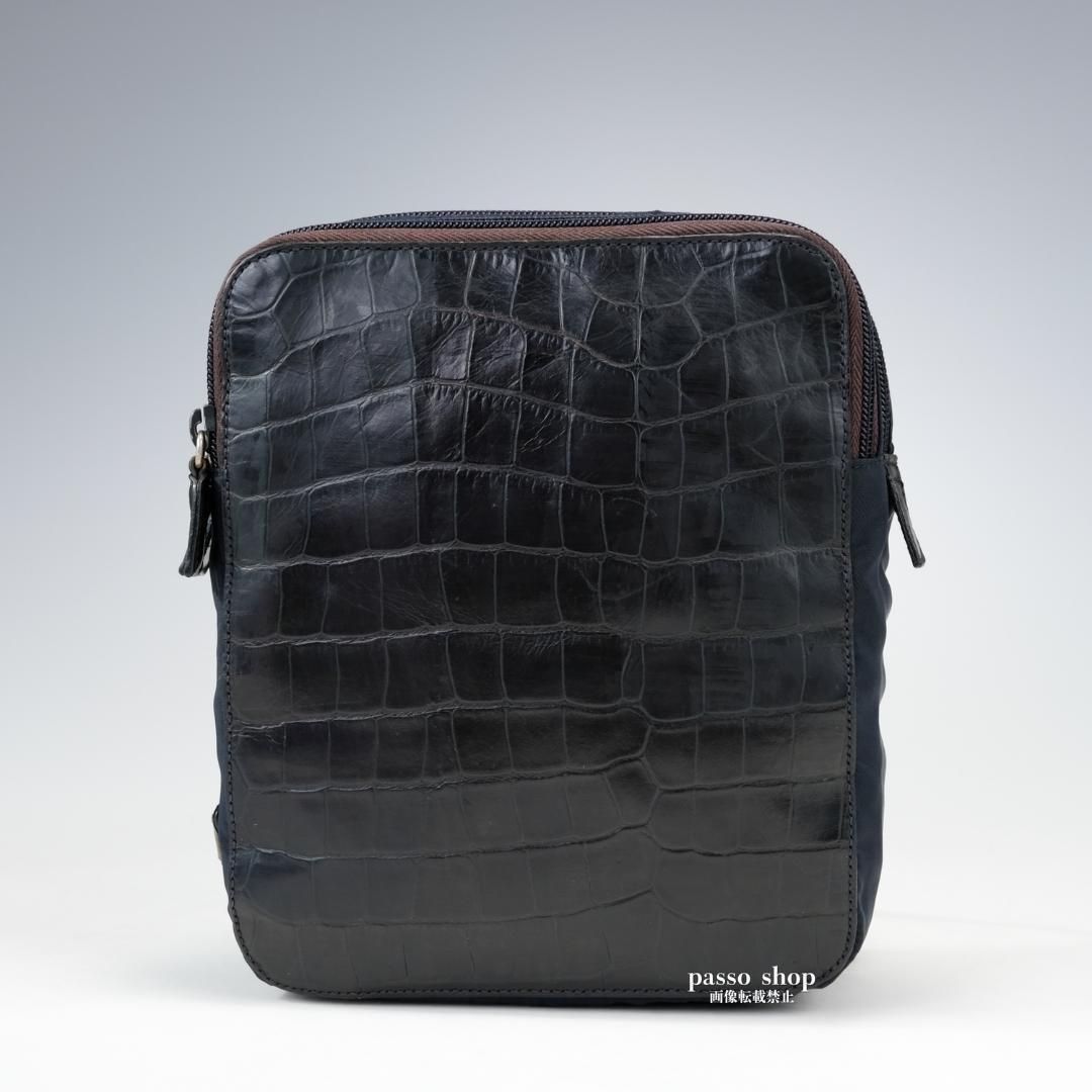 プラダ ミニリュック バックパック 三角プレート クロコ 型押し