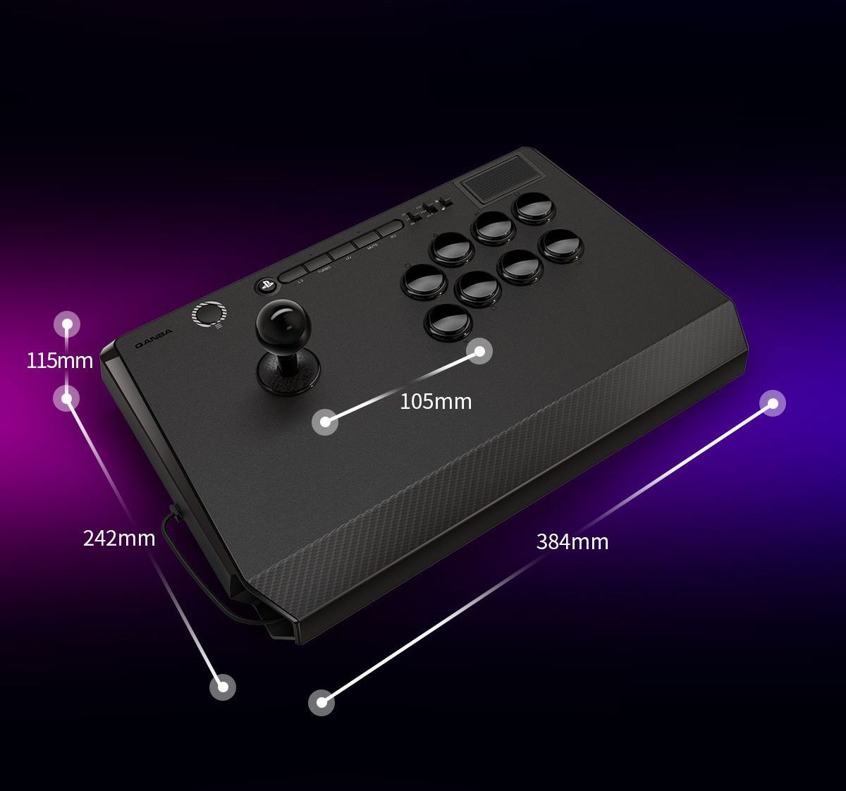 【2023最新発売&ソニー公式ライセンス取得商品】 アケコン Qanba Titan B1 Arcade Joystick クァンバ アーケード  ジョイスティック PS5 / PS4 / PC対応 三和電子