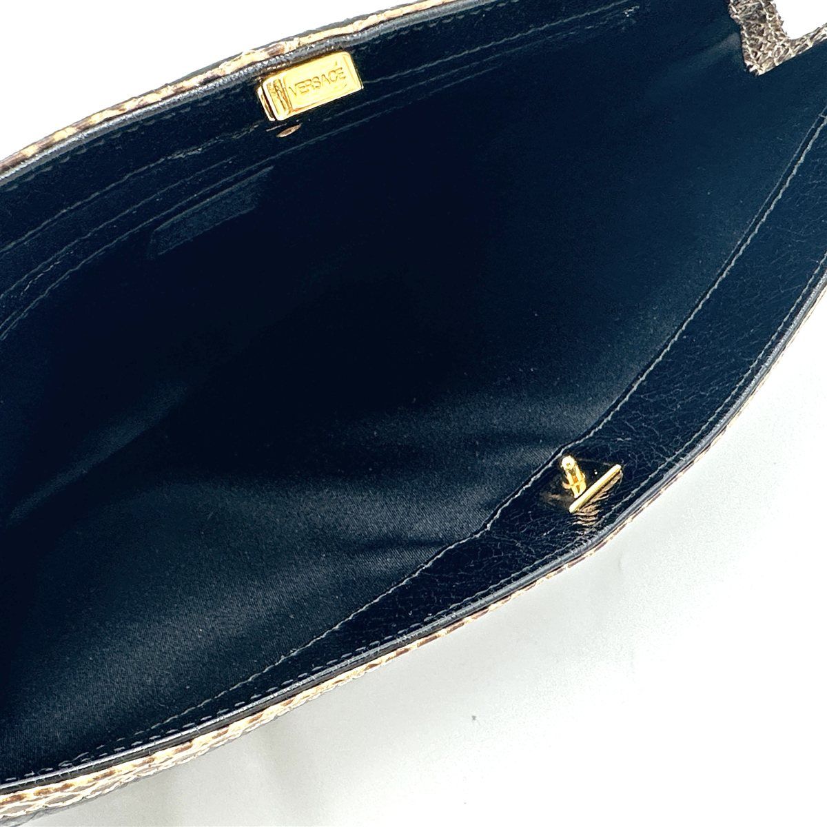 □新品級□ VERSACE メデューサ ショルダーバッグ 本革 ブラック 605T  