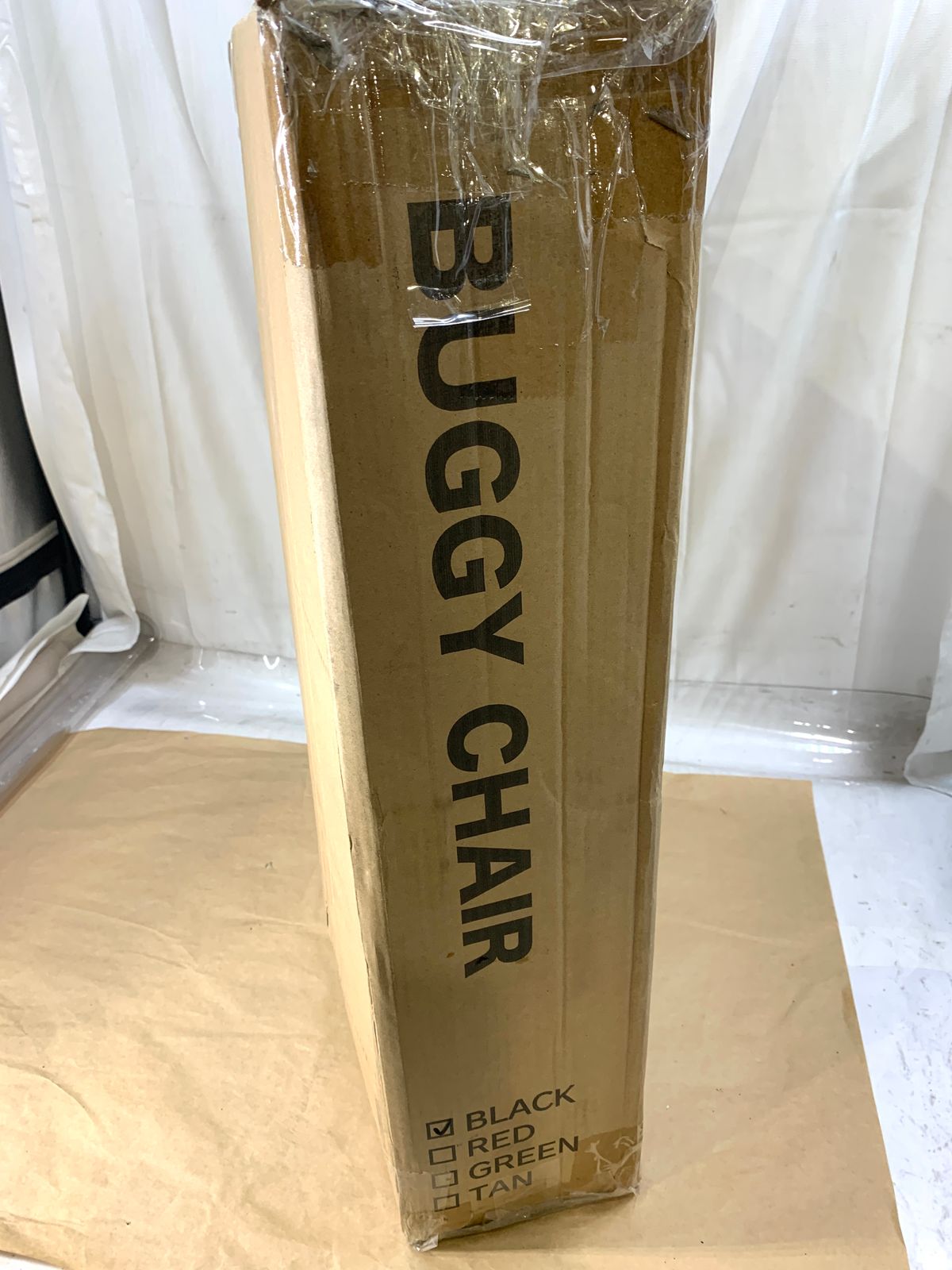 開封済・未使用品】CAP バギーチェア 折りたたみ ブラック 配送 CAP