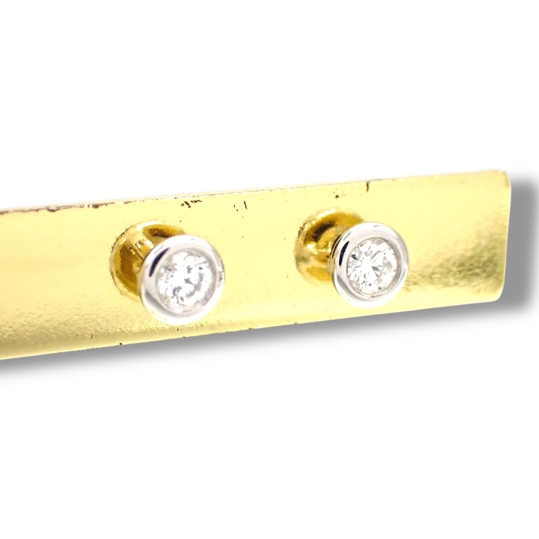 ティファニー 4.4mm バイザヤード ダイヤ ピアス Pt950 4323 - メルカリ