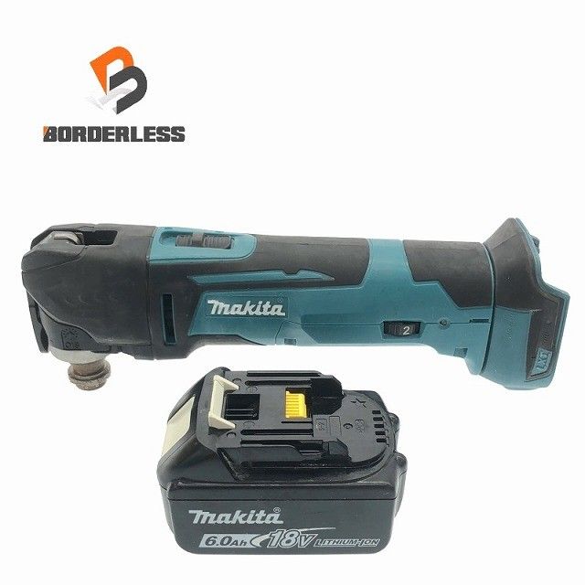 品 makita マキタ 14.4V|18V 充電式マルチツール TM41D 青|ブルー 本体 バッテリー1個 18V 6.0Ah