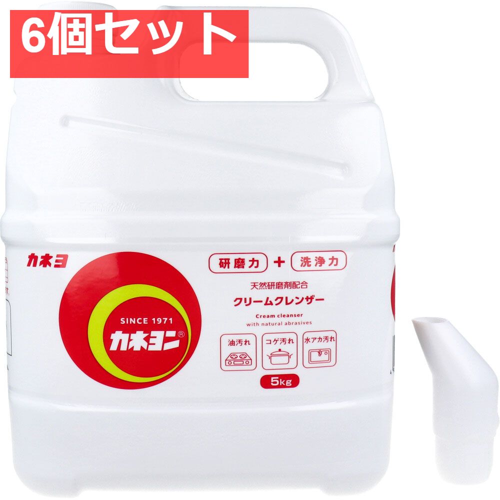 業務用 カネヨン クリームクレンザー 特大 5kg 6個セット